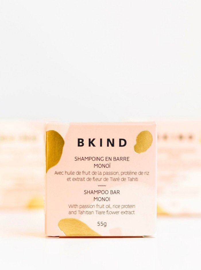 BKIND Shampoing en Barre - Cheveux secs ou fins. Fait localement à Montréal, Québec.
