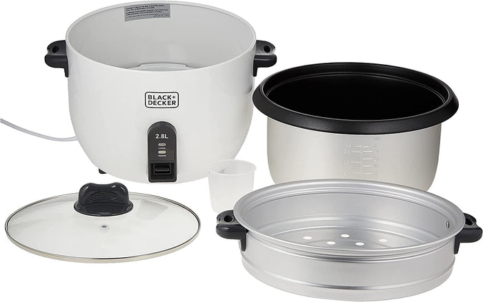 Black+Decker RC2850 1100W 2.8L 11.8 Cup Rice Cooker (Non-USA Compliant)