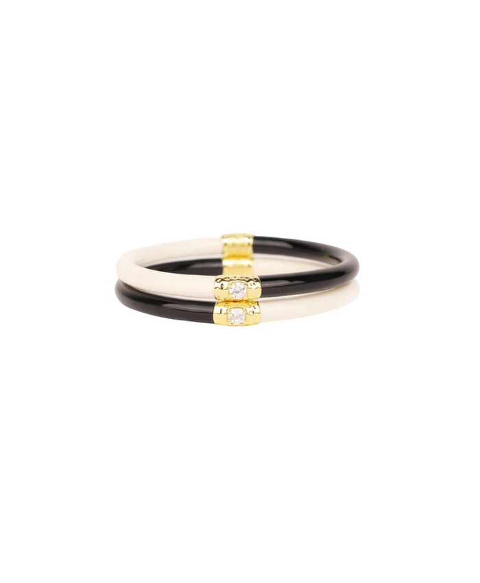 Black/Ivory Yin & Yang All Weather Bangles® (AWB®)