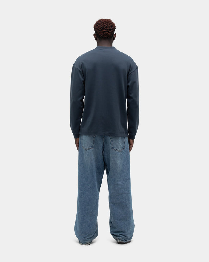 Bliss Mock Neck, Men - Sea Storm