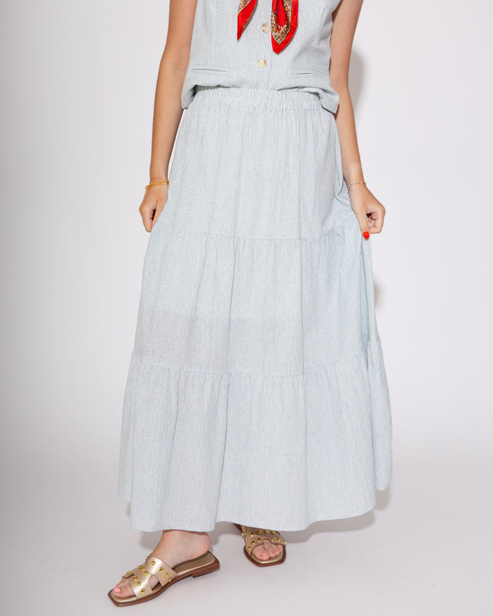 Blue Sharp Lines Two Piece Set