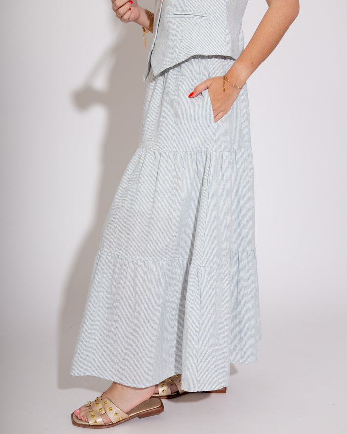 Blue Sharp Lines Two Piece Set