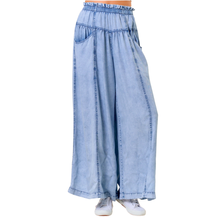 Blue Skies Wide Leg Pants w/ Tencel