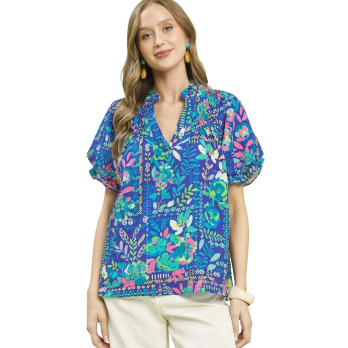 Blue Skies & Wildflowers Top