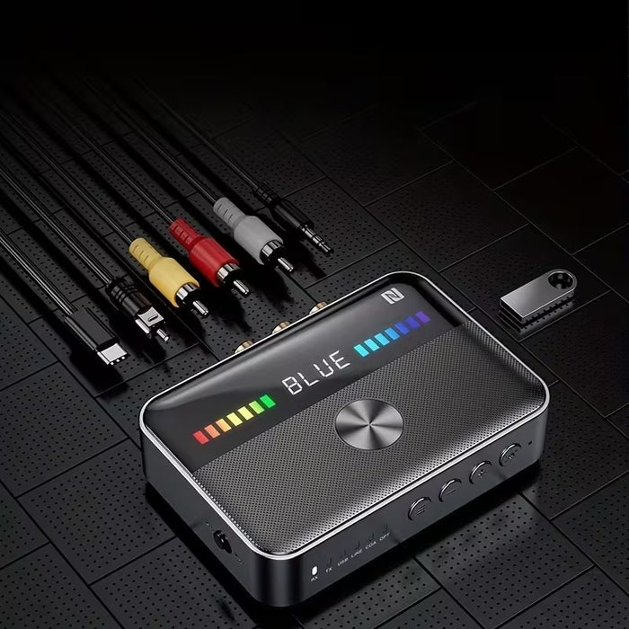 Bluetooth 5.3 Transmitter Receiver Audio Adapter, 3.5mm AUX RCA for TV & Home Stereo