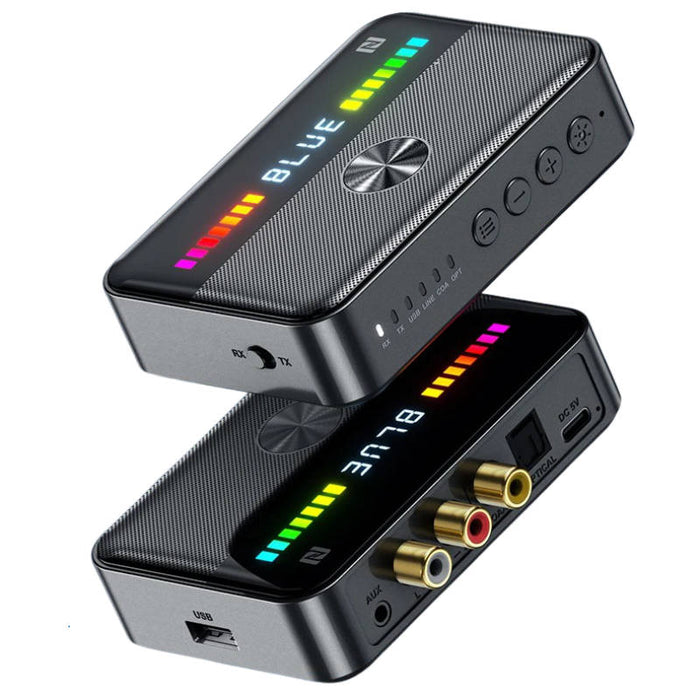 Bluetooth 5.3 Transmitter Receiver Audio Adapter, 3.5mm AUX RCA for TV & Home Stereo