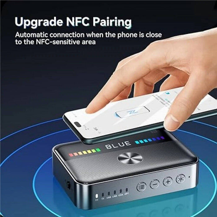 Bluetooth 5.3 Transmitter Receiver Audio Adapter, 3.5mm AUX RCA for TV & Home Stereo