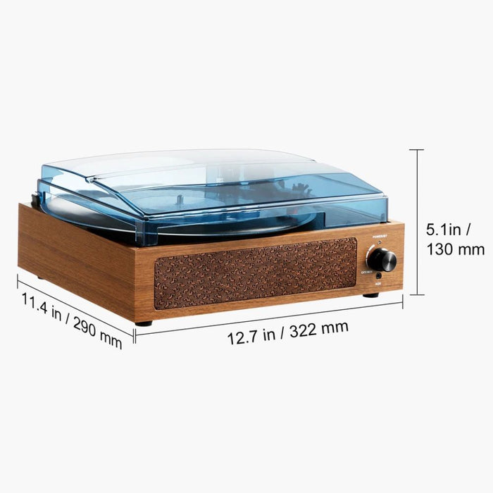 Bluetooth Vinyl Turntable Record Player with Speakers