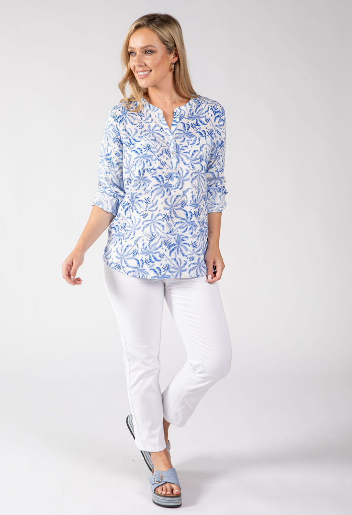 Boni Palm Print Blouse