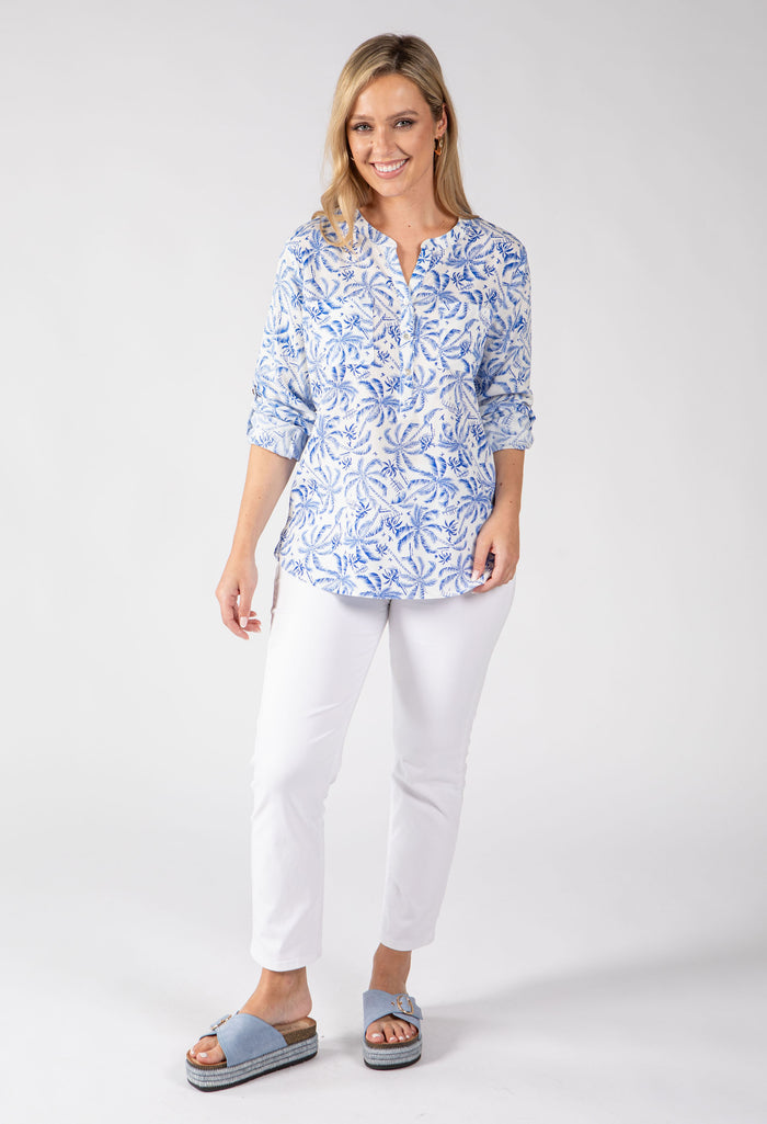 Boni Palm Print Blouse