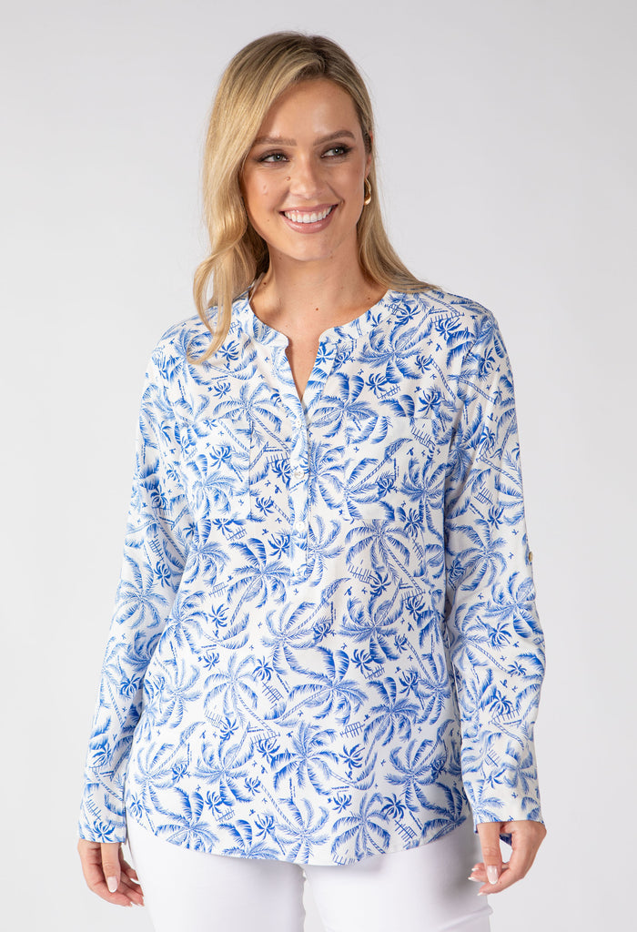 Boni Palm Print Blouse