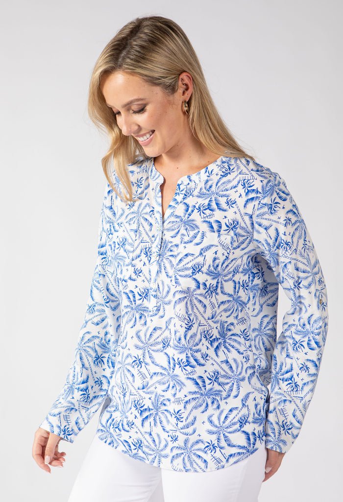 Boni Palm Print Blouse