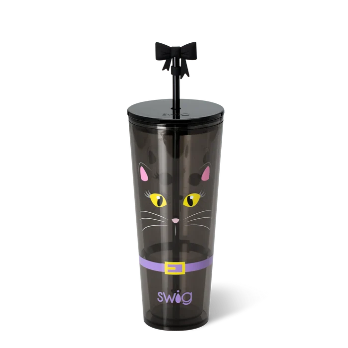 Boo Crew Cat Plastic Tumbler (24oz)