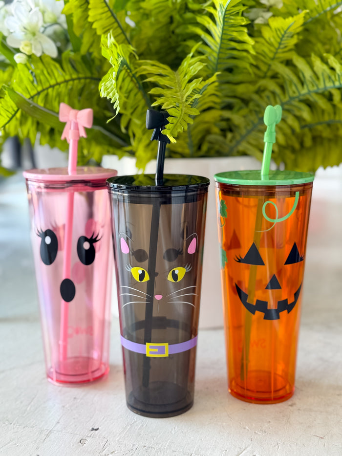 Boo Crew Ghost Plastic Tumbler (24oz)