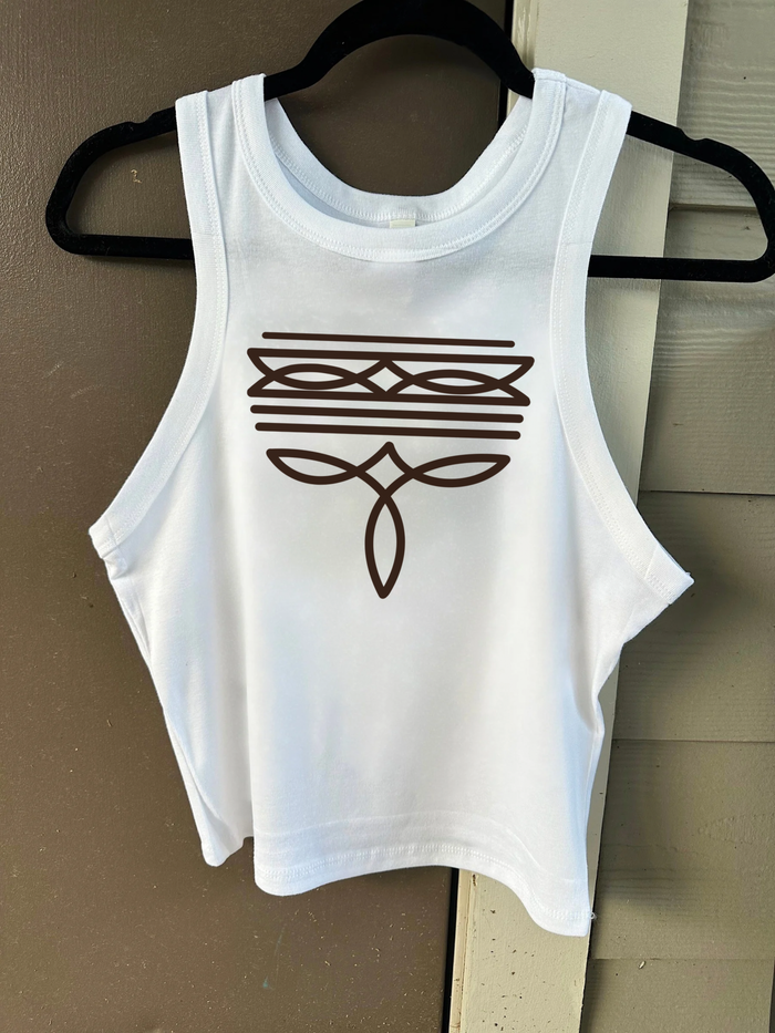 Boot Stitch Cropped Tank