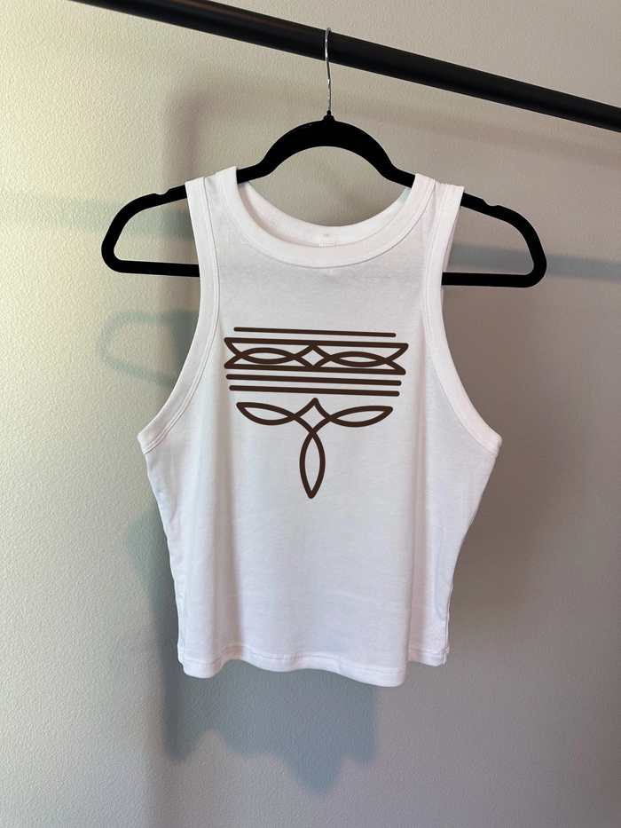 Boot Stitch Cropped Tank