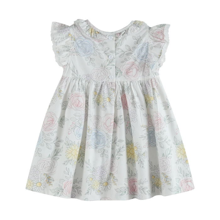Bouquet Floral Ruffle Dress - Lil Cactus