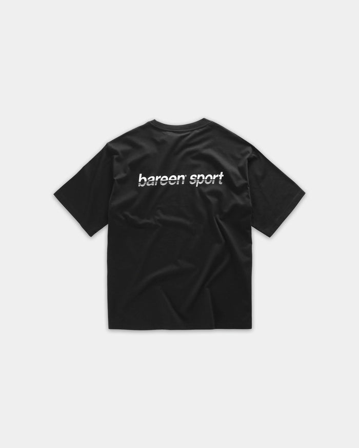 Box Fit Athletic Logo Tee, Men - Black