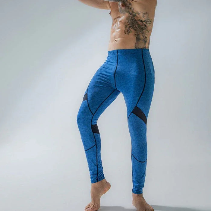 Breathable Men's Sports Leggings for Dynamic Workouts - Allen-Fitness