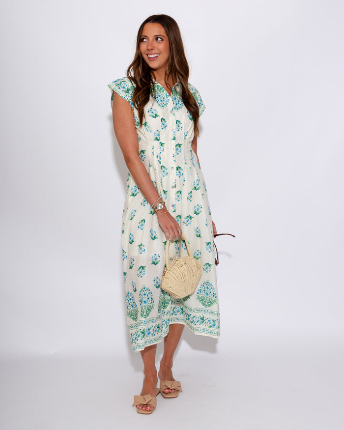 Breezy Botanical Maxi Dress