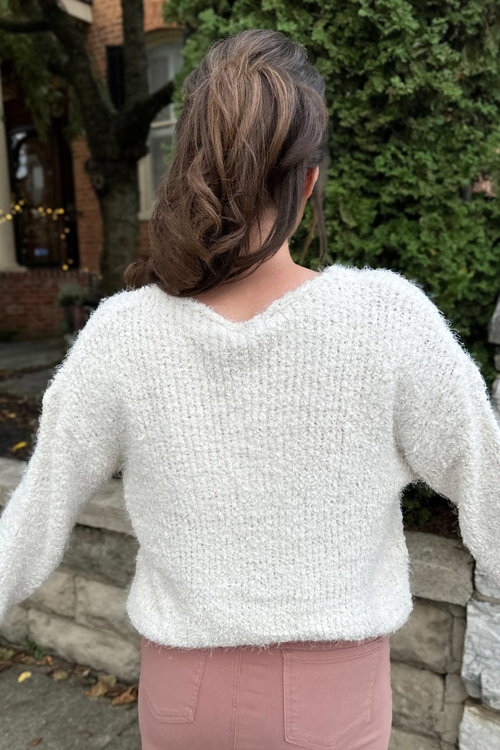 Britney Fluffy Puff Sleeve Sweater (FINAL SALE)