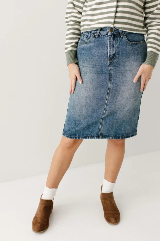 Brooke Denim Skirt