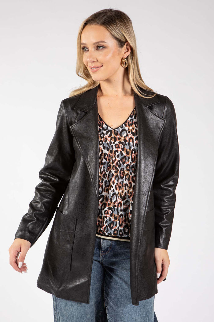 Brooklyn Faux Leather Jacket