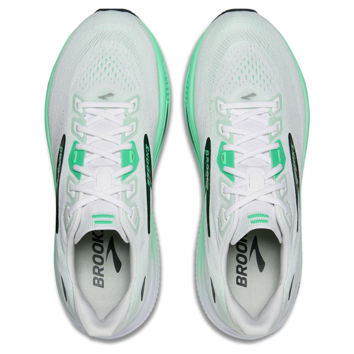 Brooks Men's Ghost 18 Running Shoes in White/Spring Bud/Spruce AW26