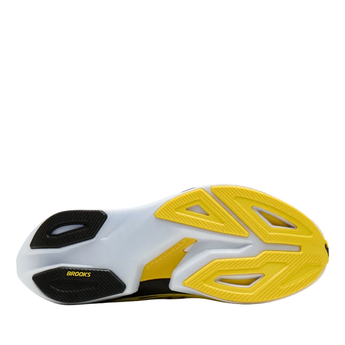 Brooks Men's Hyperion Max 4 Running Shoes in White/Cyber Yellow/Black AW26