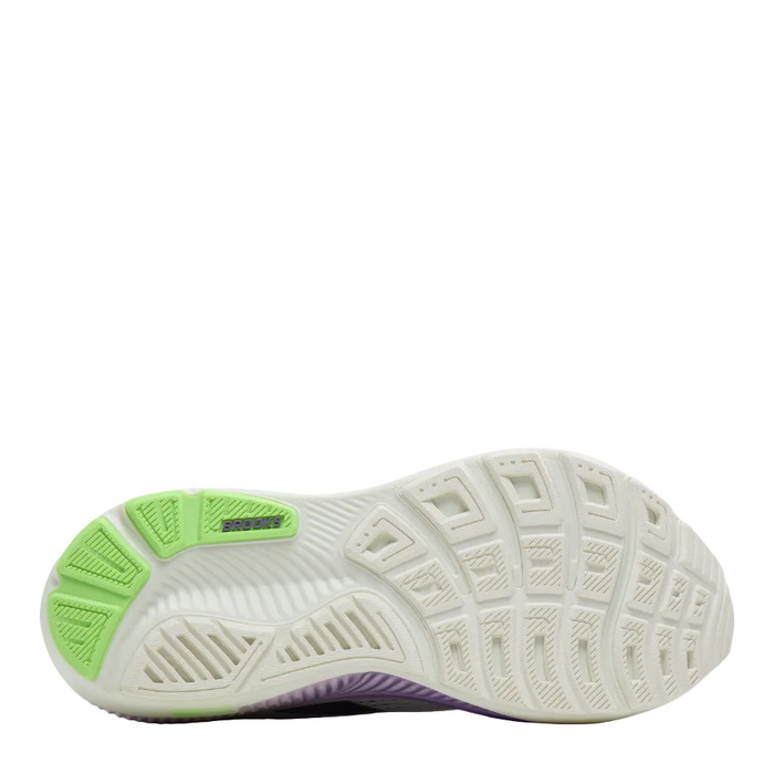 Brooks Women's Ghost 18 Running Shoes in White/Purple Hebe/Green AW26