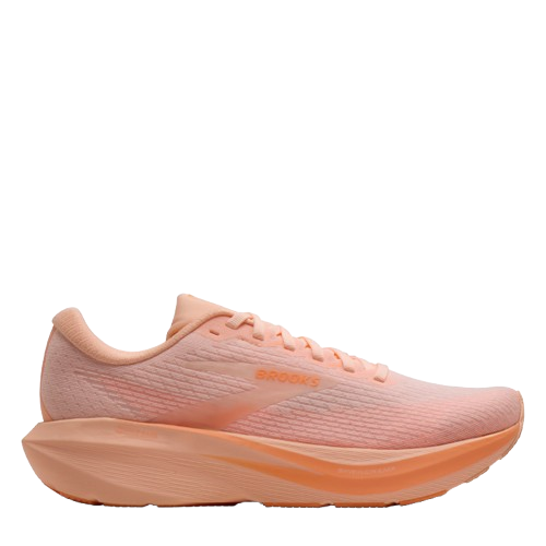 Brooks Women's Ghost Amp Running Shoes in Peach/Peach/White AW26