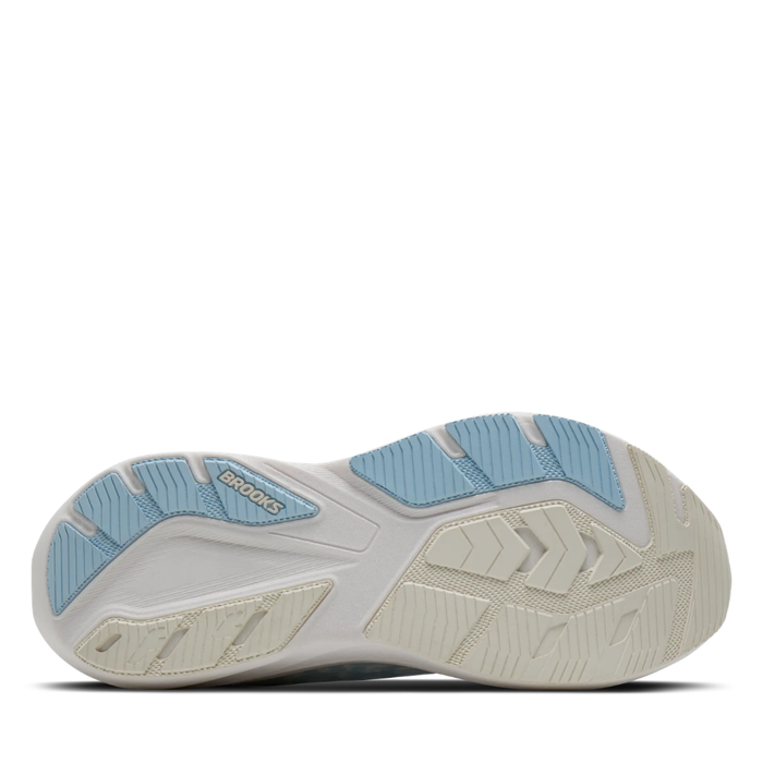 Brooks Women's Ghost Amp Running Shoes in White/Blue/Metallic AW26