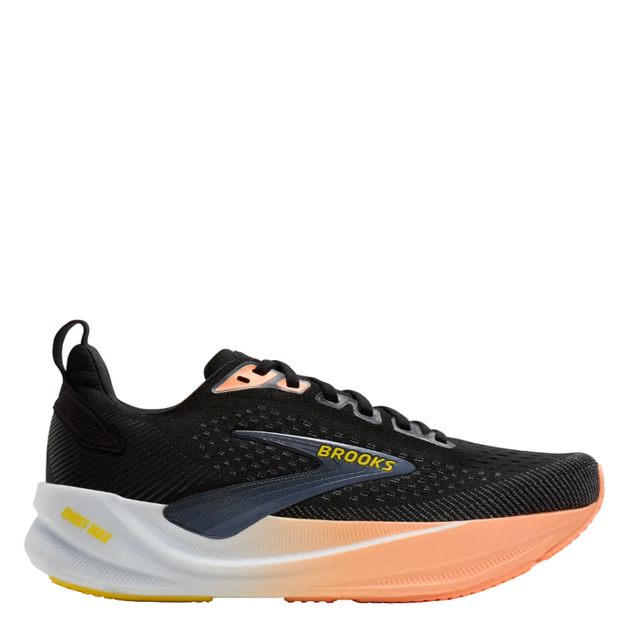 Brooks Women's Ghost Max 4 Running Shoes in Black/Folkstone/Cyber Peach AW26