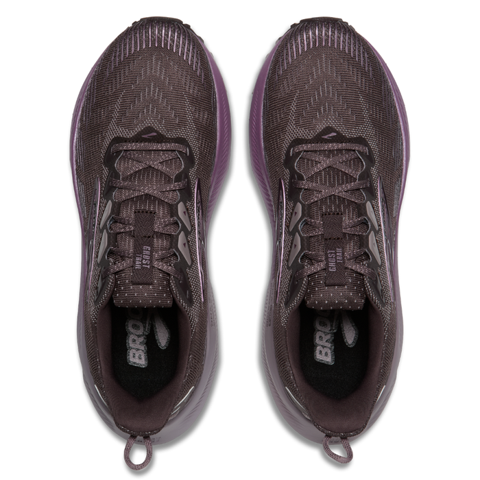 Brooks Women's Ghost Trail Running Shoes in Raisin/Purple/Metallic AW26