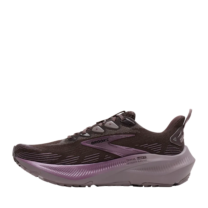 Brooks Women's Ghost Trail Running Shoes in Raisin/Purple/Metallic AW26