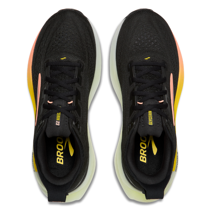 Brooks Women's Glycerin 23 Running Shoes in Black/Peach/Nightlife AW26
