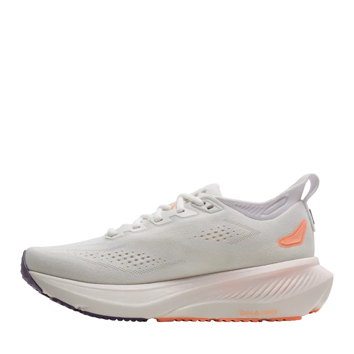 Brooks Women's Glycerin 23 Running Shoes in White/Mulled Grape/Clear AW26