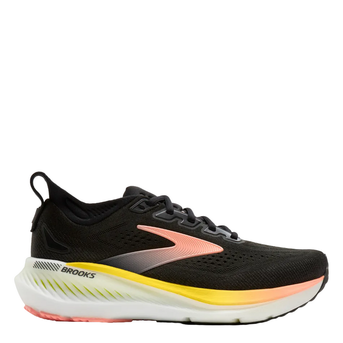 Brooks Women's Glycerin GTS 23 Running Shoes in Black/Peach/Nightlife AW26