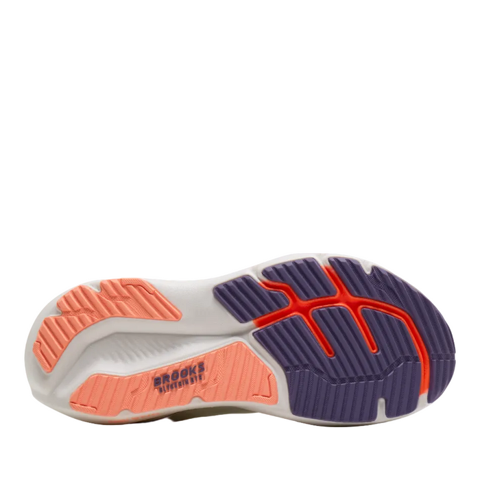 Brooks Women's Glycerin GTS 23 Running Shoes in White/Mulled Grape/Clear AW26