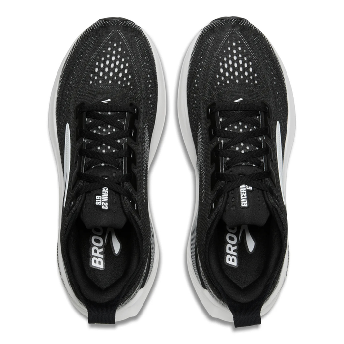 Brooks Women's Glycerin GTS 23 Wide Fitting (D) Running Shoes in Black/Grey/White AW26