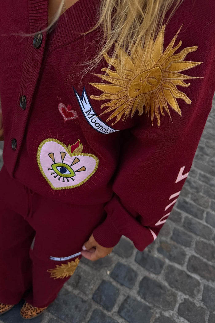 Burgundy Mystical Cardigan