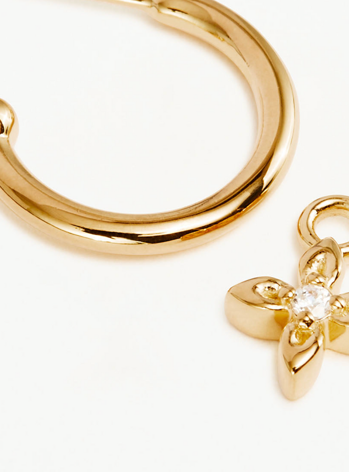 By Charlotte 18k Gold Vermeil Live in Light Hoop Earrings
