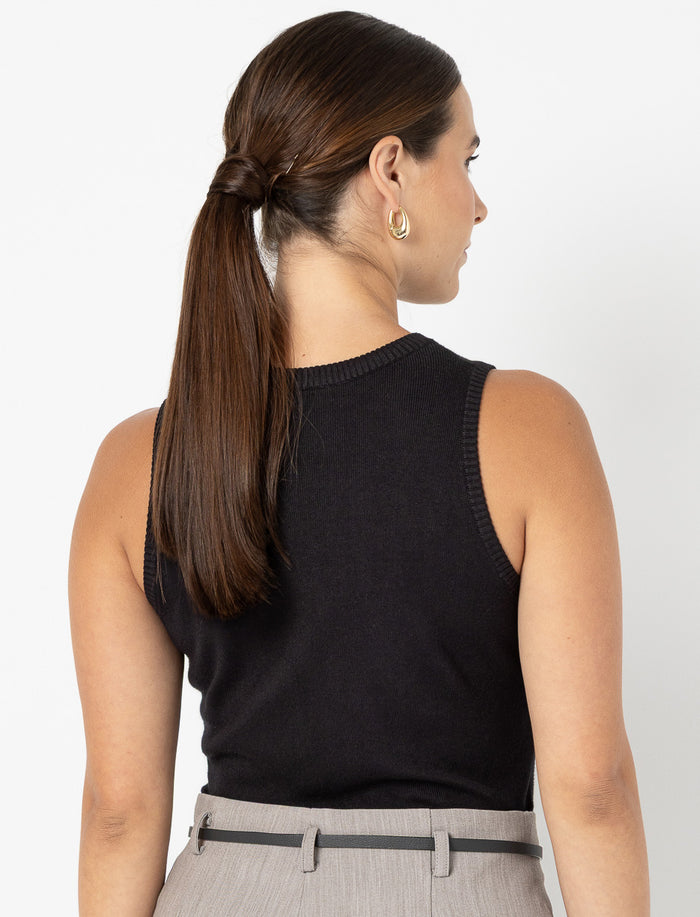 Camisole côtelée sans manches