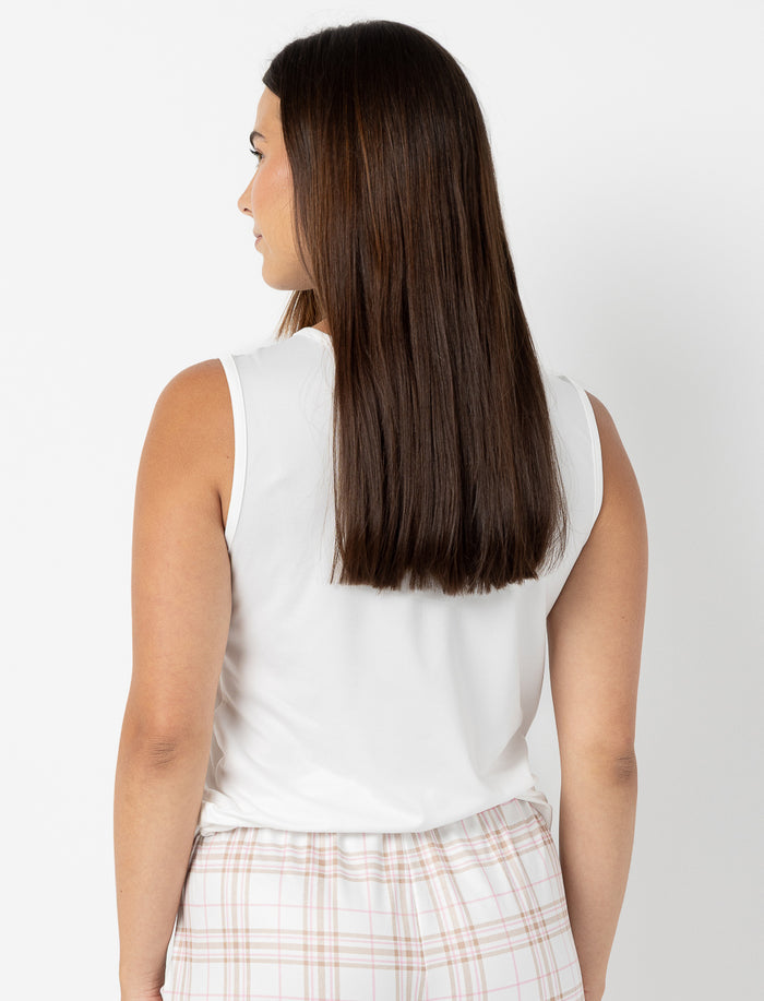 Camisole de pyjama à poche imprimée