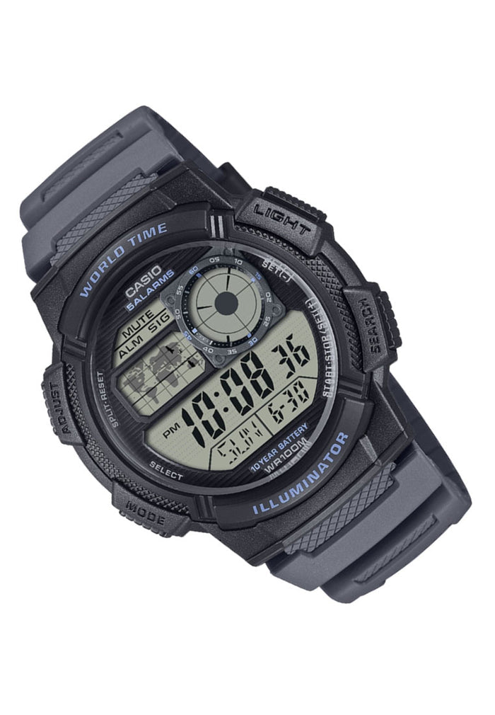 Casio AE-1000W-8A Digital Rubber Strap Watch For Men-Watch Portal Philippines