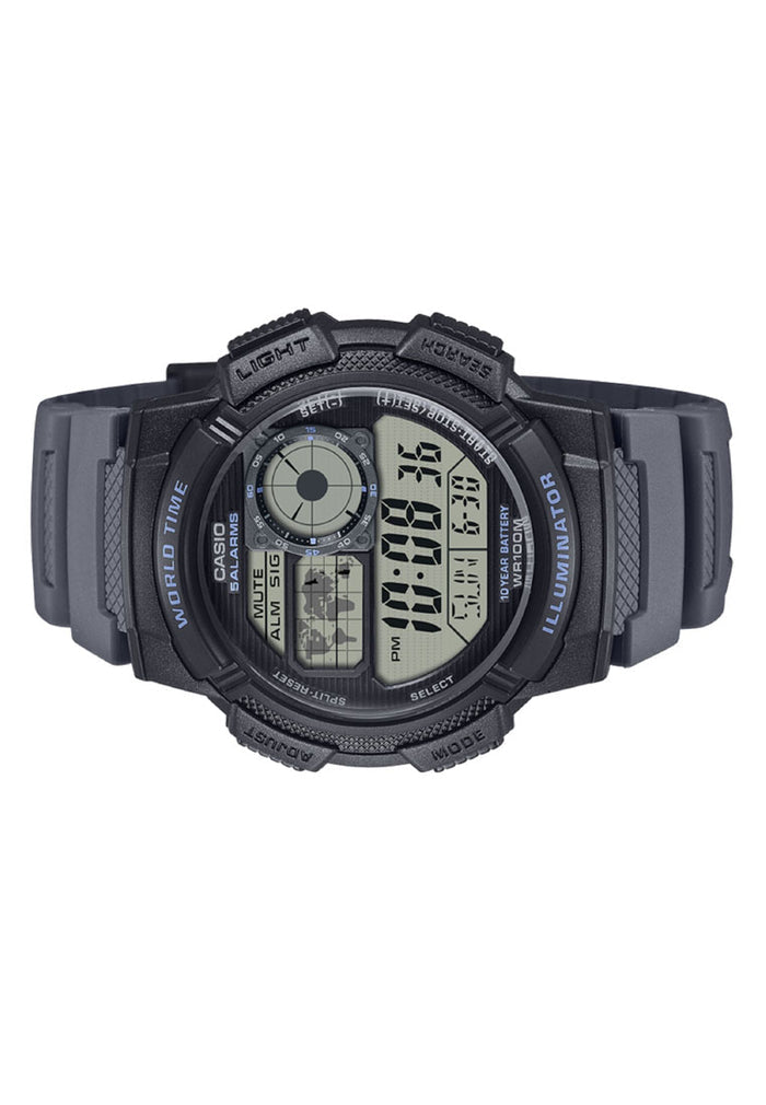 Casio AE-1000W-8A Digital Rubber Strap Watch For Men-Watch Portal Philippines