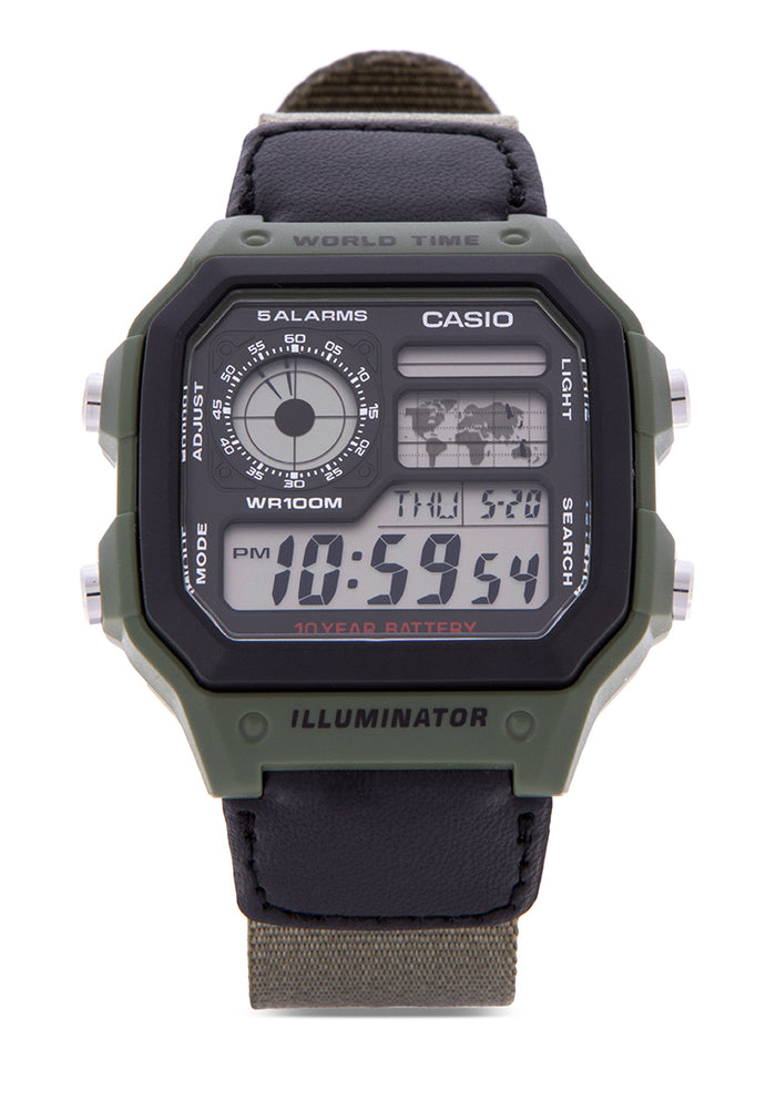 Casio AE-1200WHB-3BVDF Digital Leather Strap Watch For Men-Watch Portal Philippines