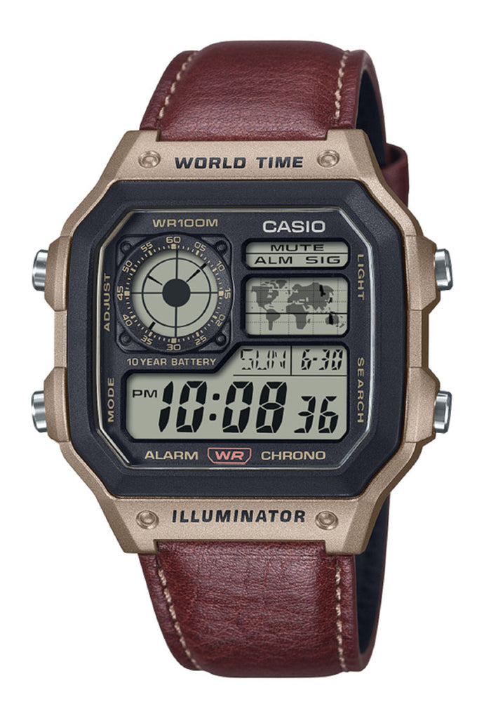 Casio AE-1200WHL-5A Digital Leather Strap Watch For Men-Watch Portal Philippines