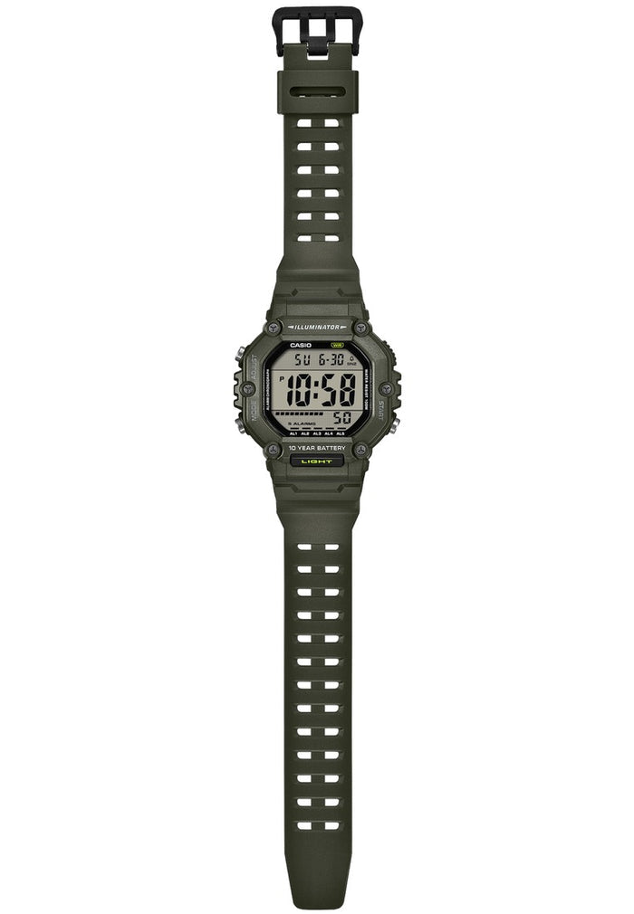 Casio AE-1600HX-3AVDF Rubber Strap Digital Watch for Men-Watch Portal Philippines