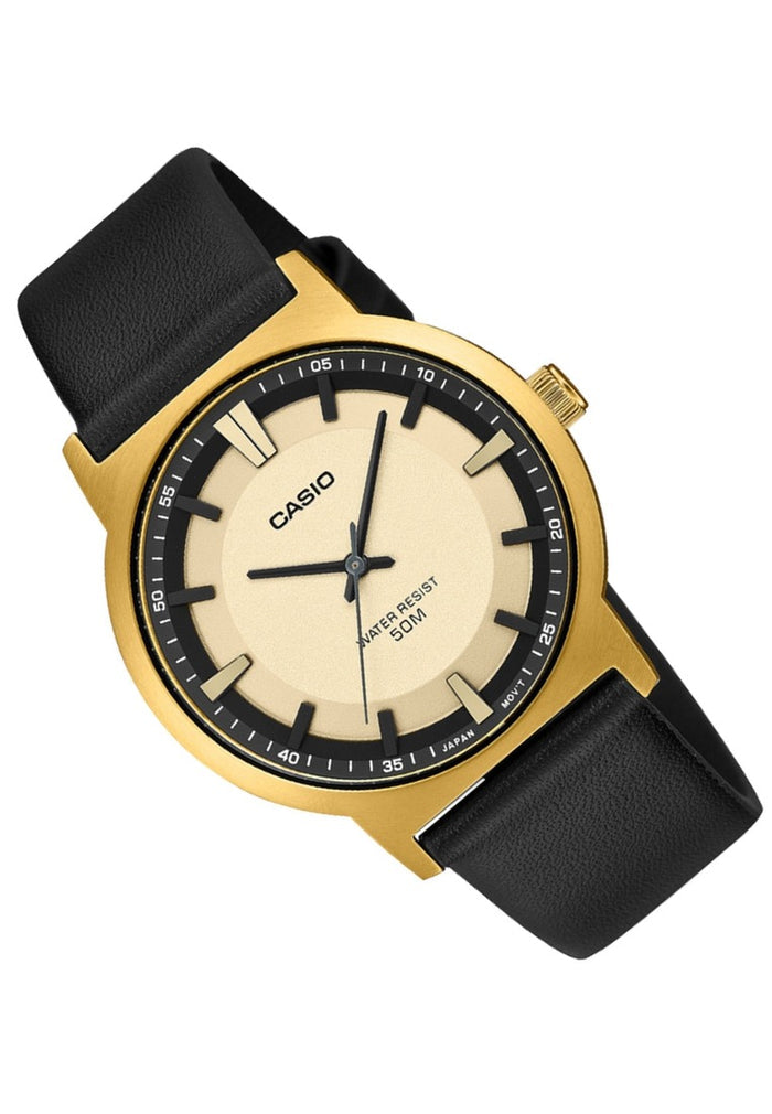 Casio Analog Leather Strap Watch for Men MTP-B220GL-9AVDF-Watch Portal Philippines